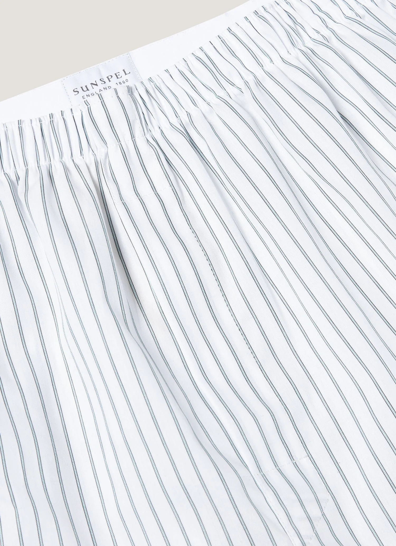 Men's Classic Boxer Short in White/Blue/Green - Image 4