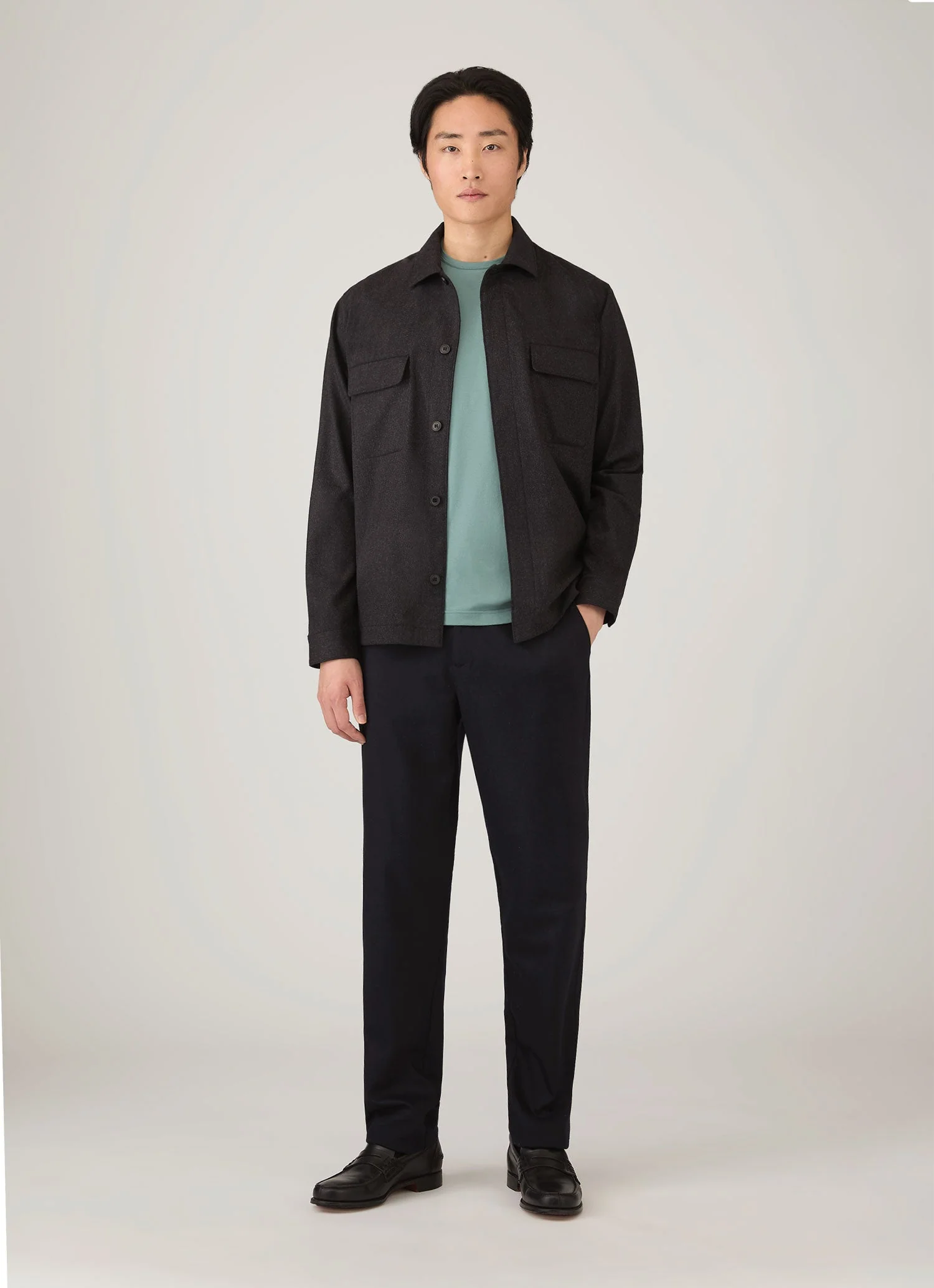 Men's Classic T-shirt in Steel Green - Image 3