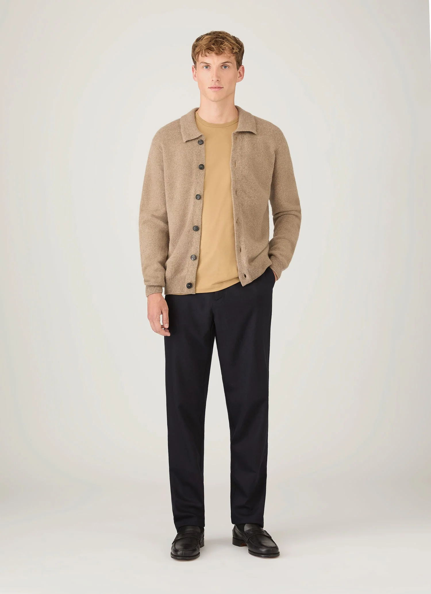 Men's Classic T-shirt in Tan - Image 3