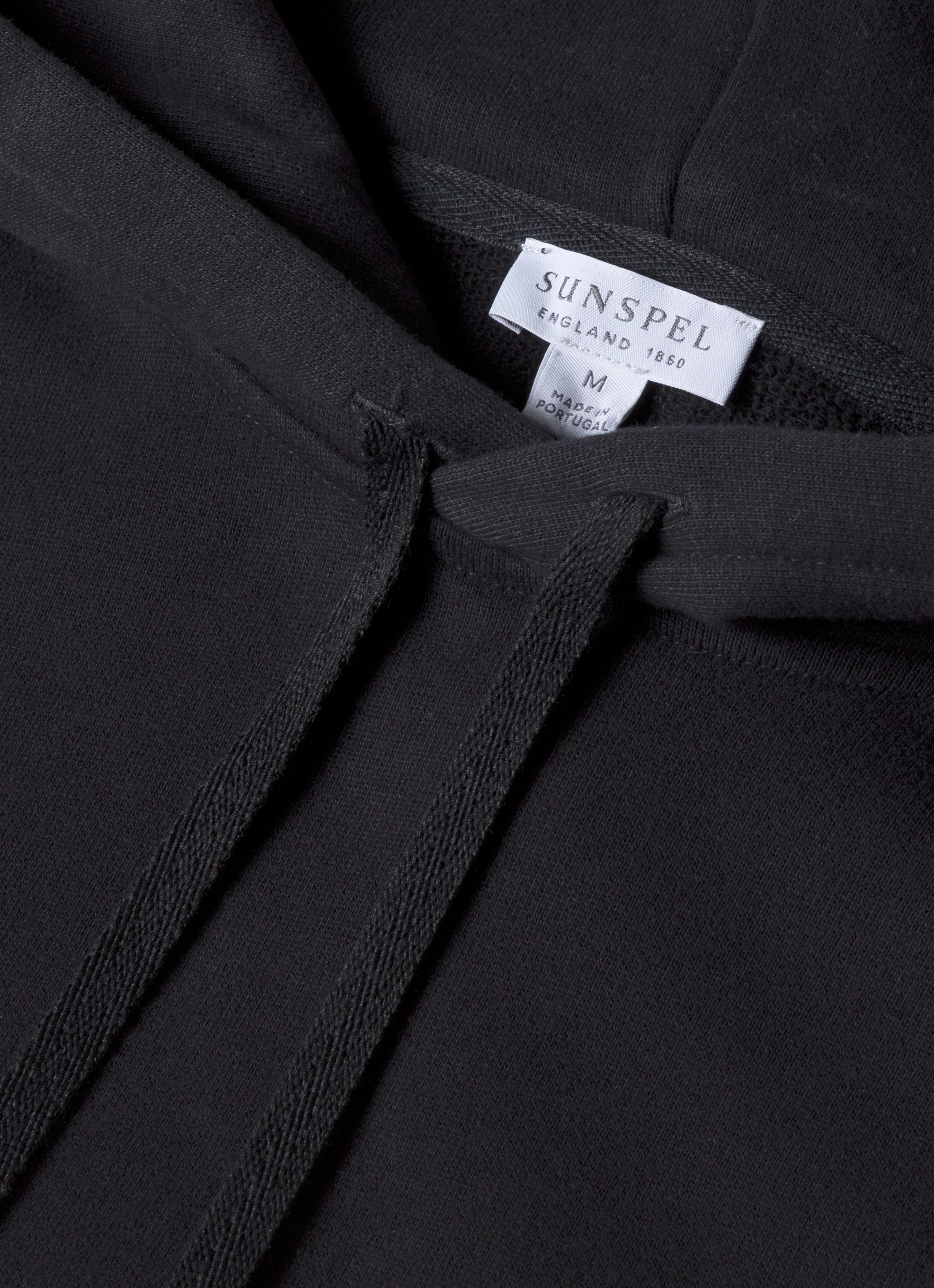 Men's Loopback Hoodie in Black - Image 4