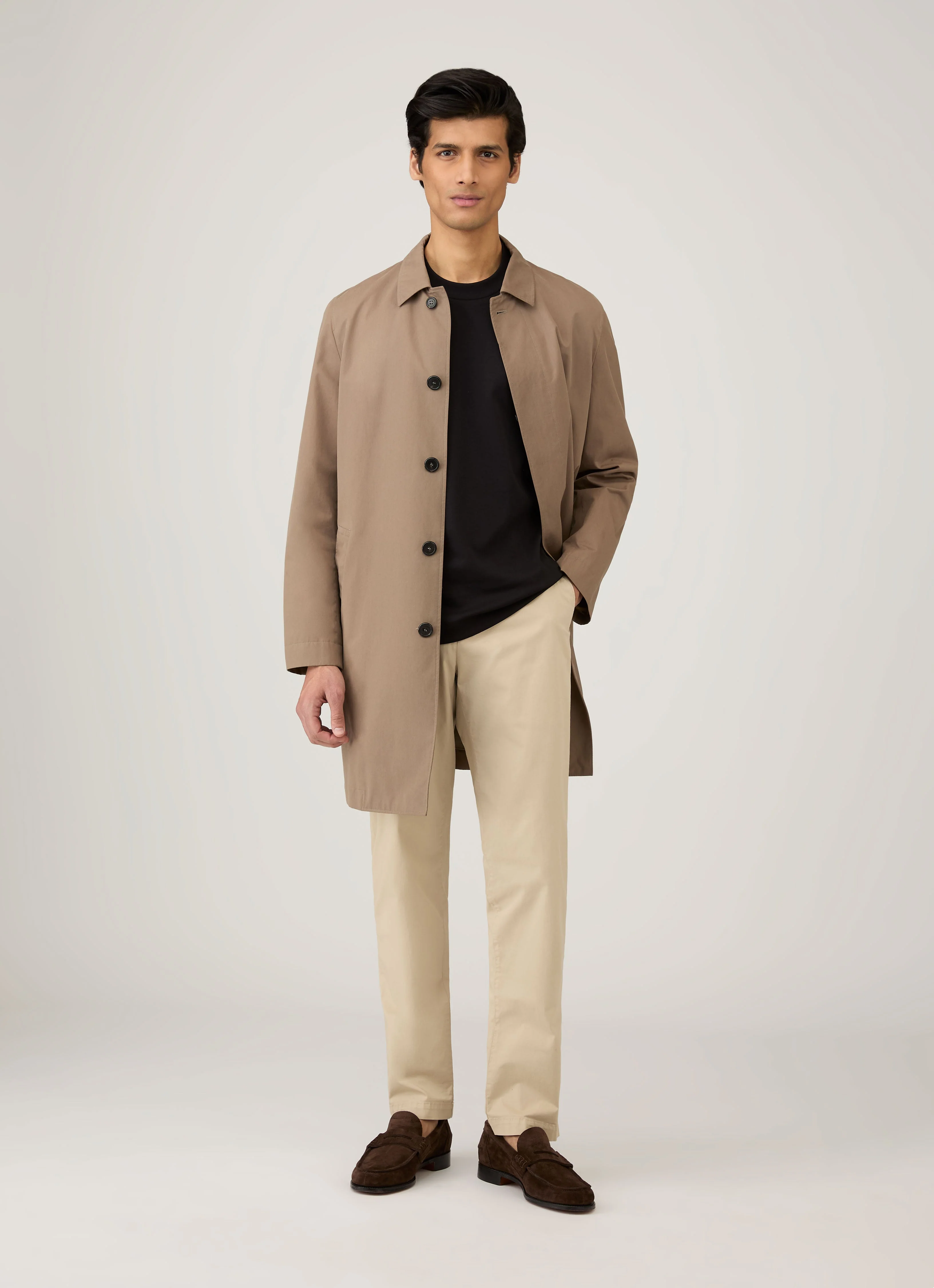 Men's Long Sleeve Heavyweight T-shirt in Black - Image 3