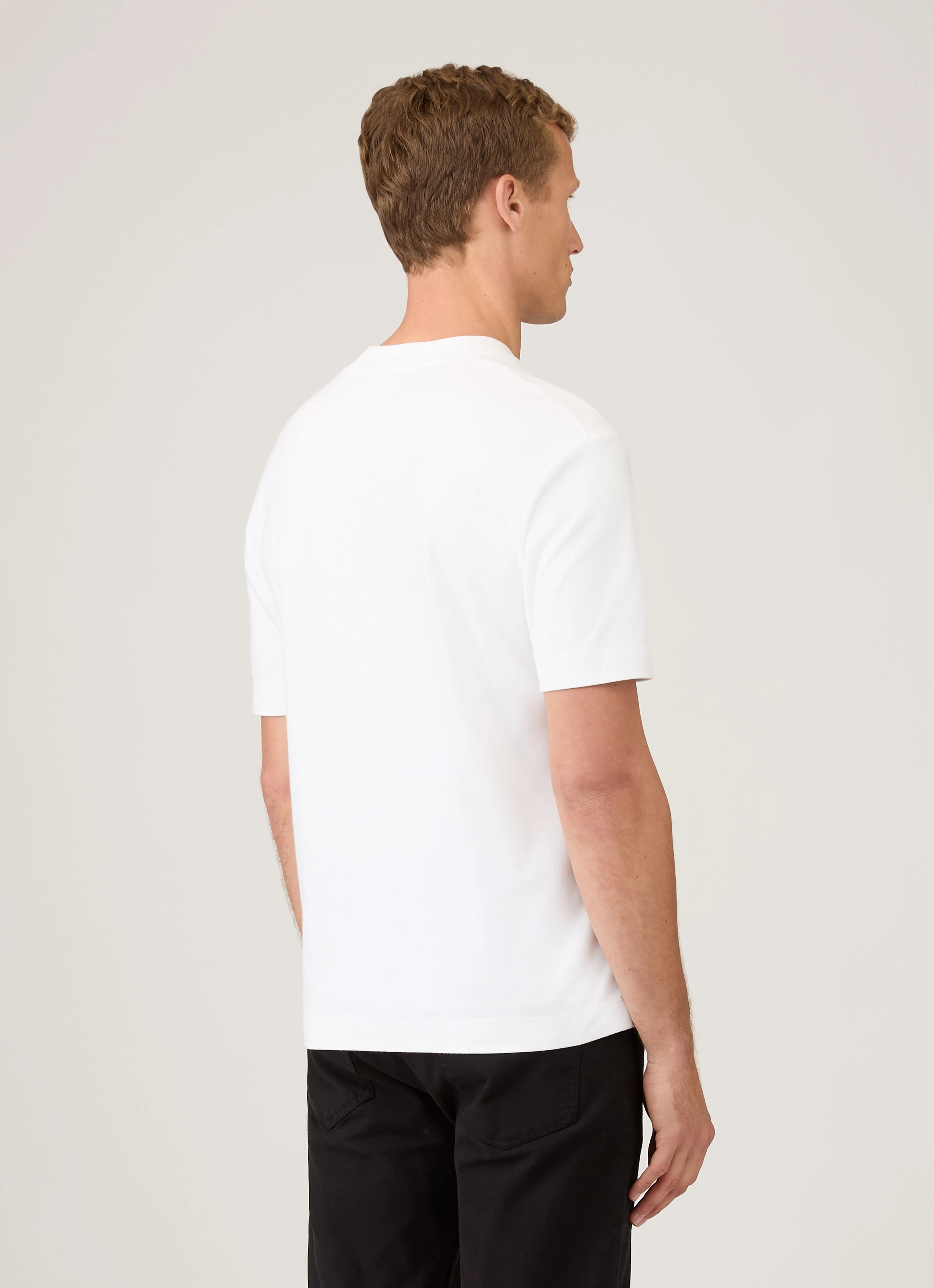 Men's Relaxed Fit Heavyweight T-shirt in White - Image 5
