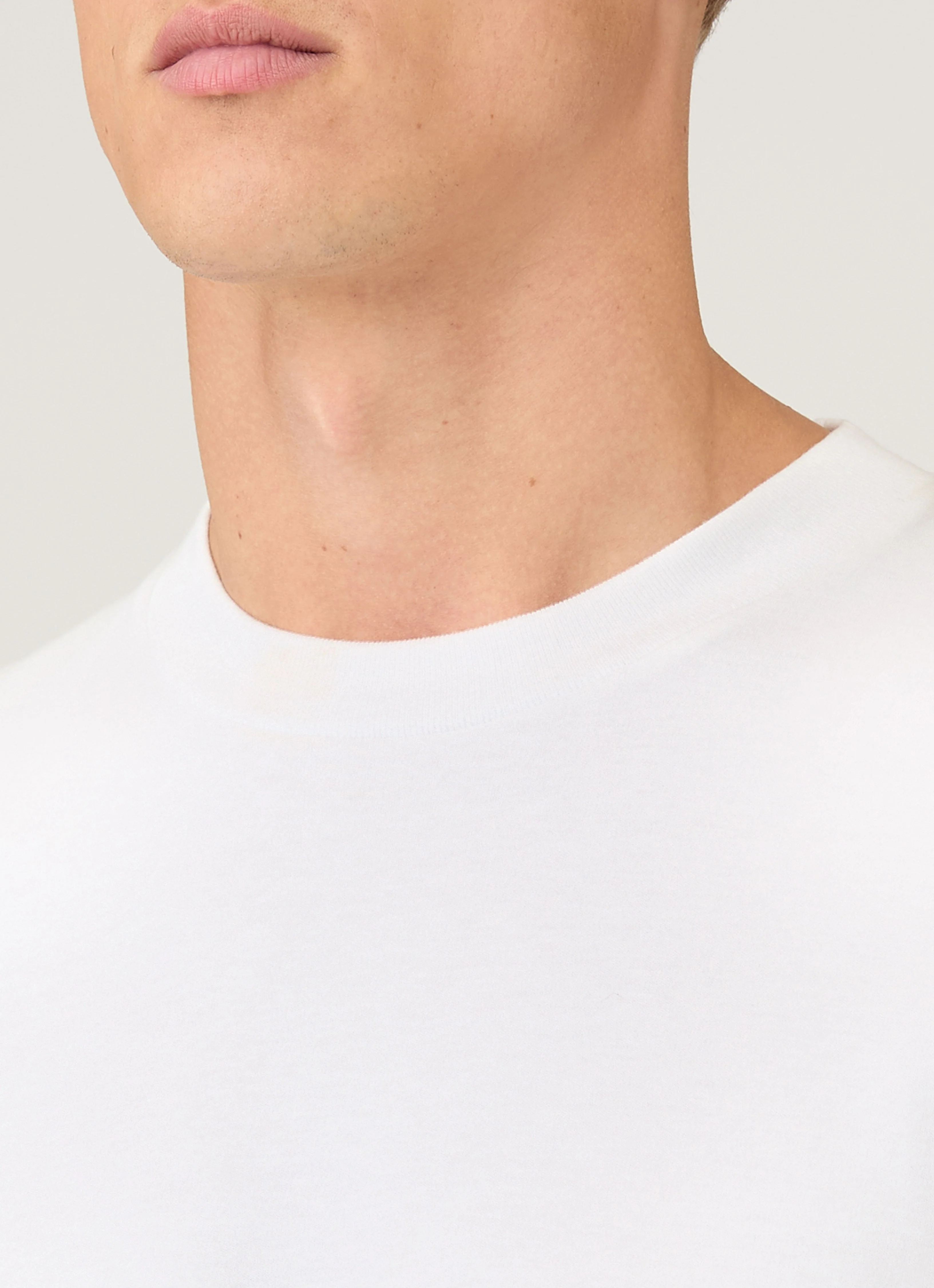 Men's Relaxed Fit Heavyweight T-shirt in White - Image 6