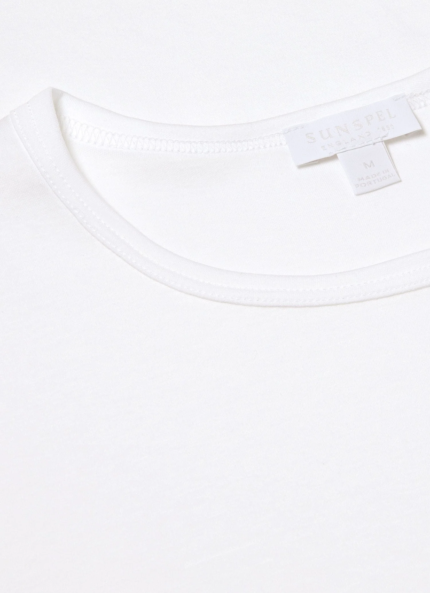 Men's Sea Island Cotton Underwear T-shirt in White - Image 4