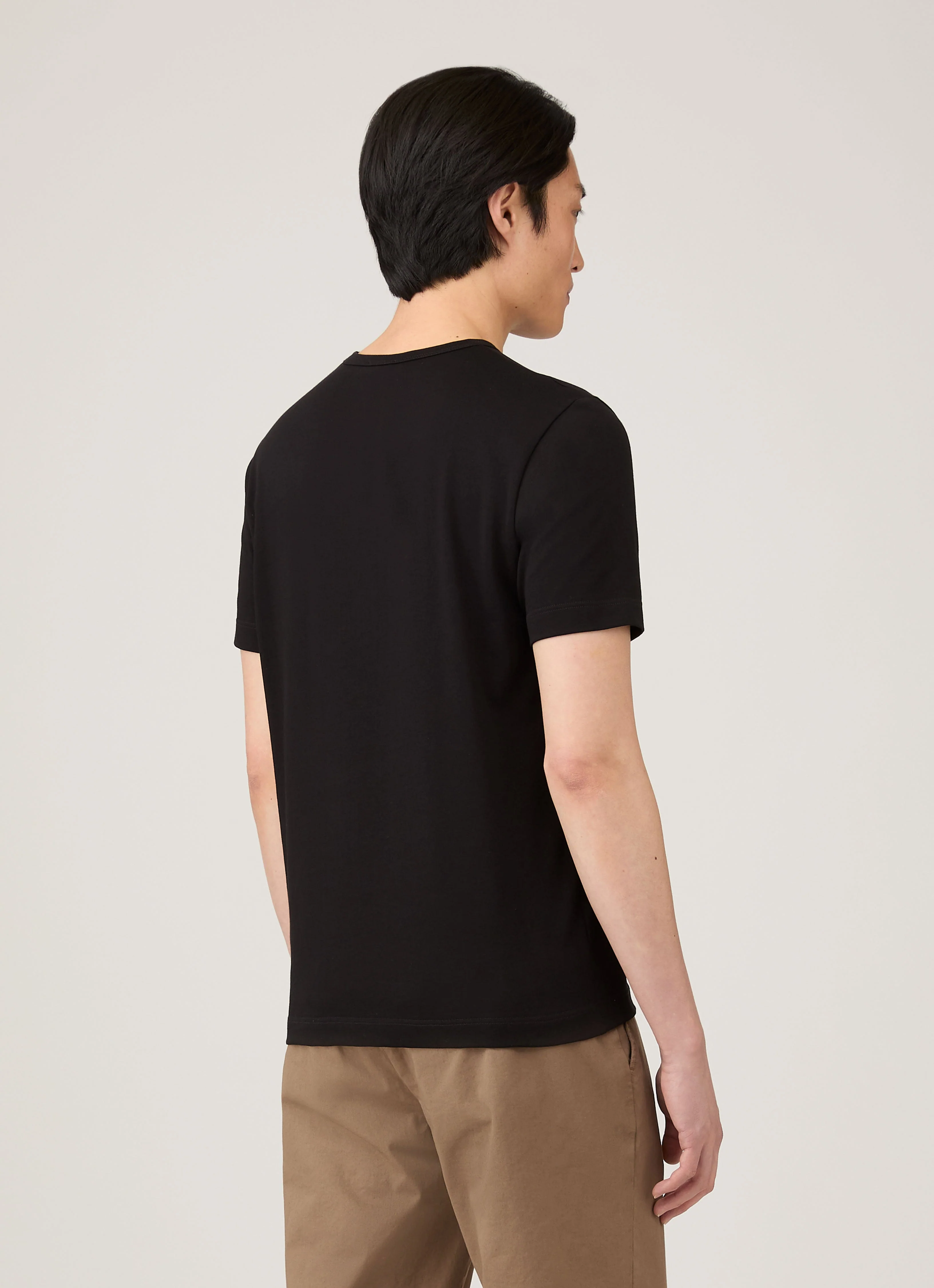 Men's Single Jersey T-shirt in Black - Image 5