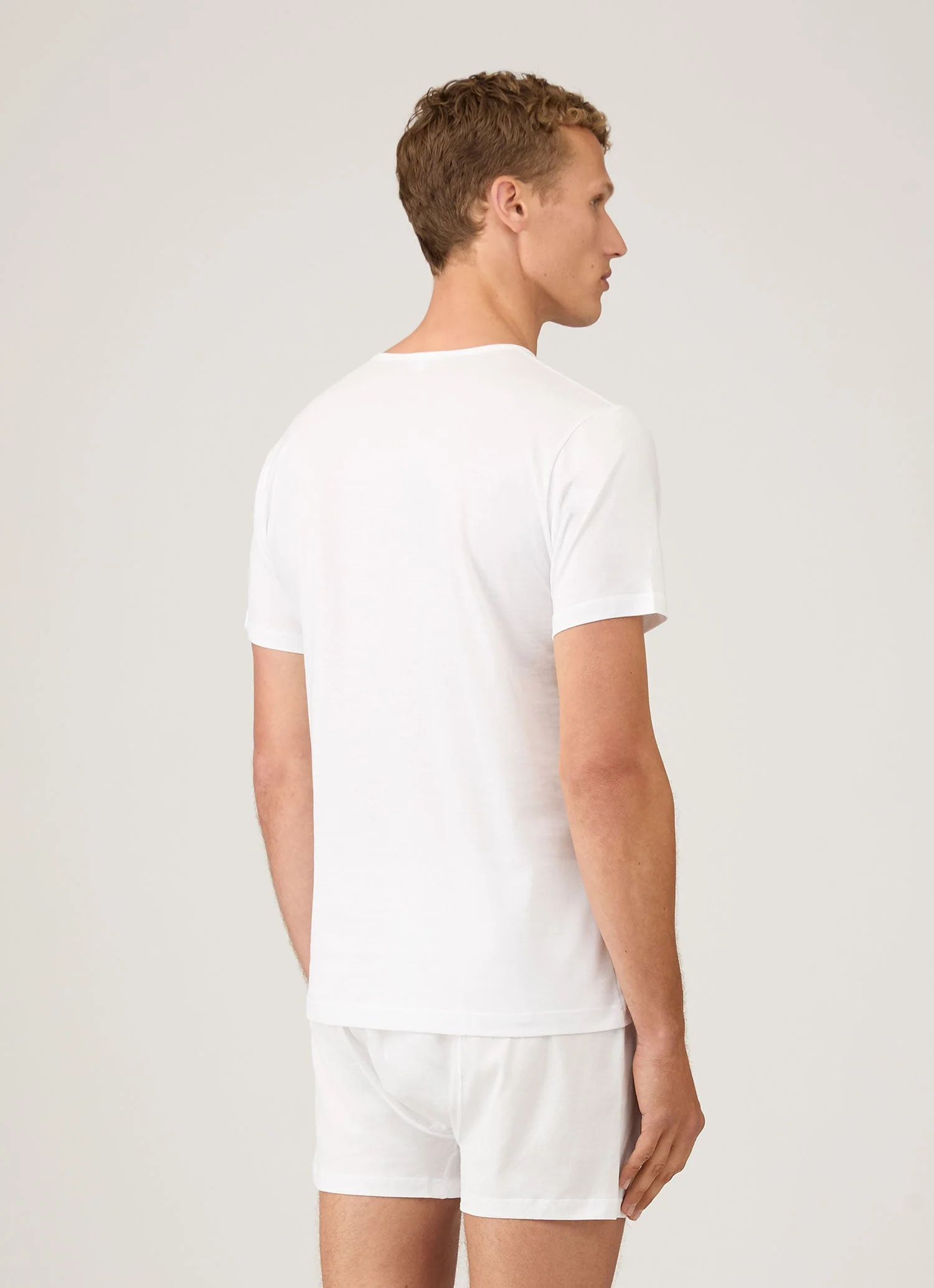 Men's Superfine Underwear T-shirt in White - Image 3