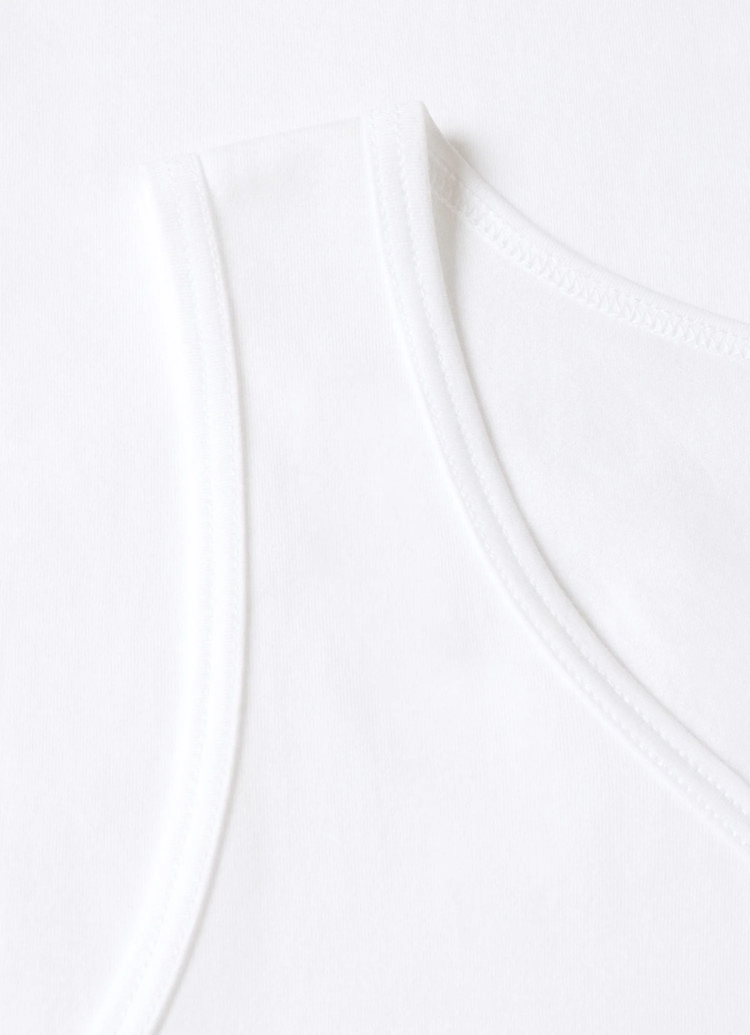 Men's Superfine Cotton Underwear Vest in White - Image 4